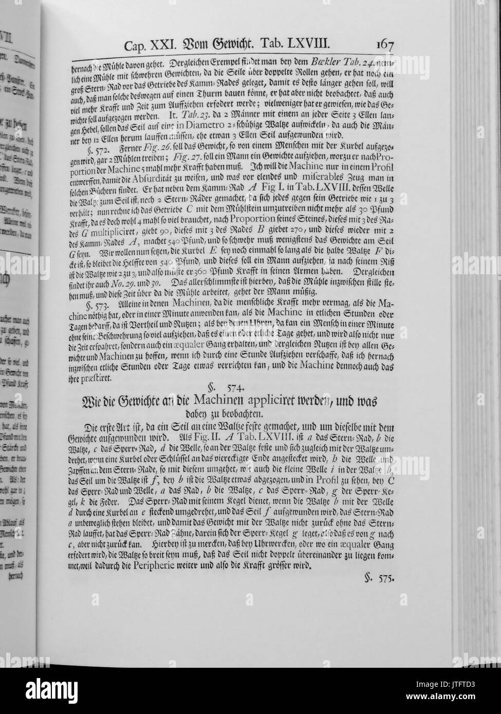 Theatrum Machinarum (Leupold) 167 Foto Stock