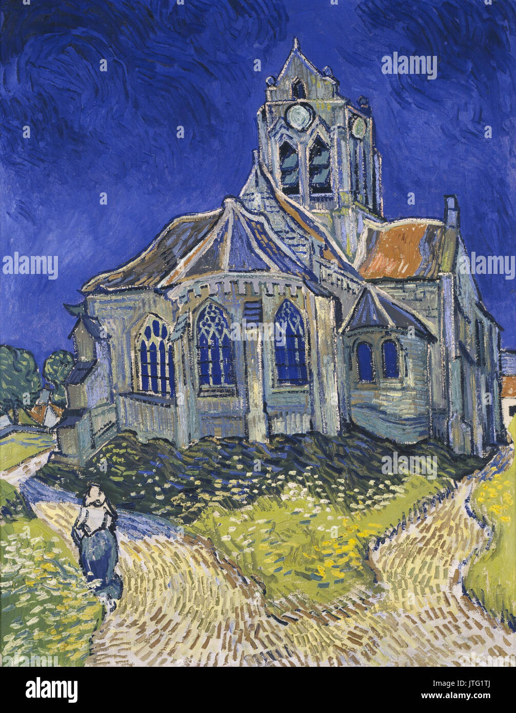 Vincent van Gogh la chiesa di Auvers sur Oise, vista dall'abside Foto Stock