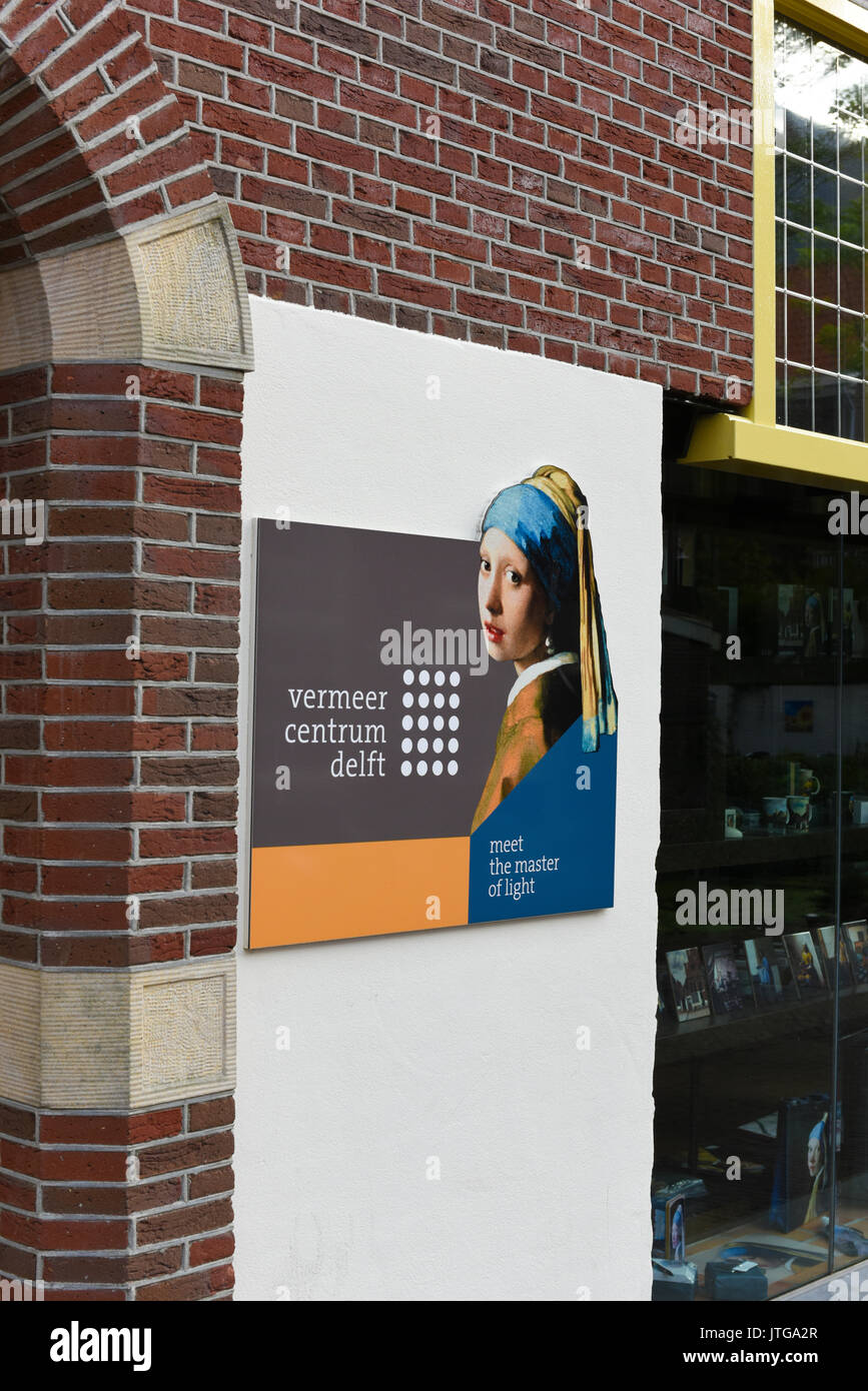 Vermeer Centrum Delft in Delft, South Holland, Paesi Bassi Foto Stock