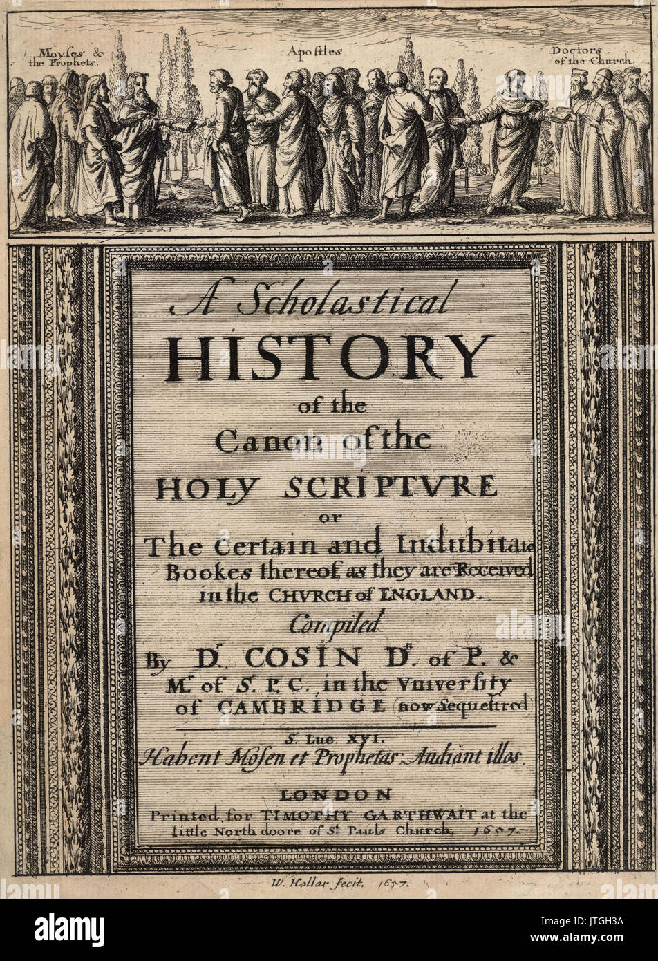 Venceslao Hollar Cosin. Una storia scolastico Foto Stock