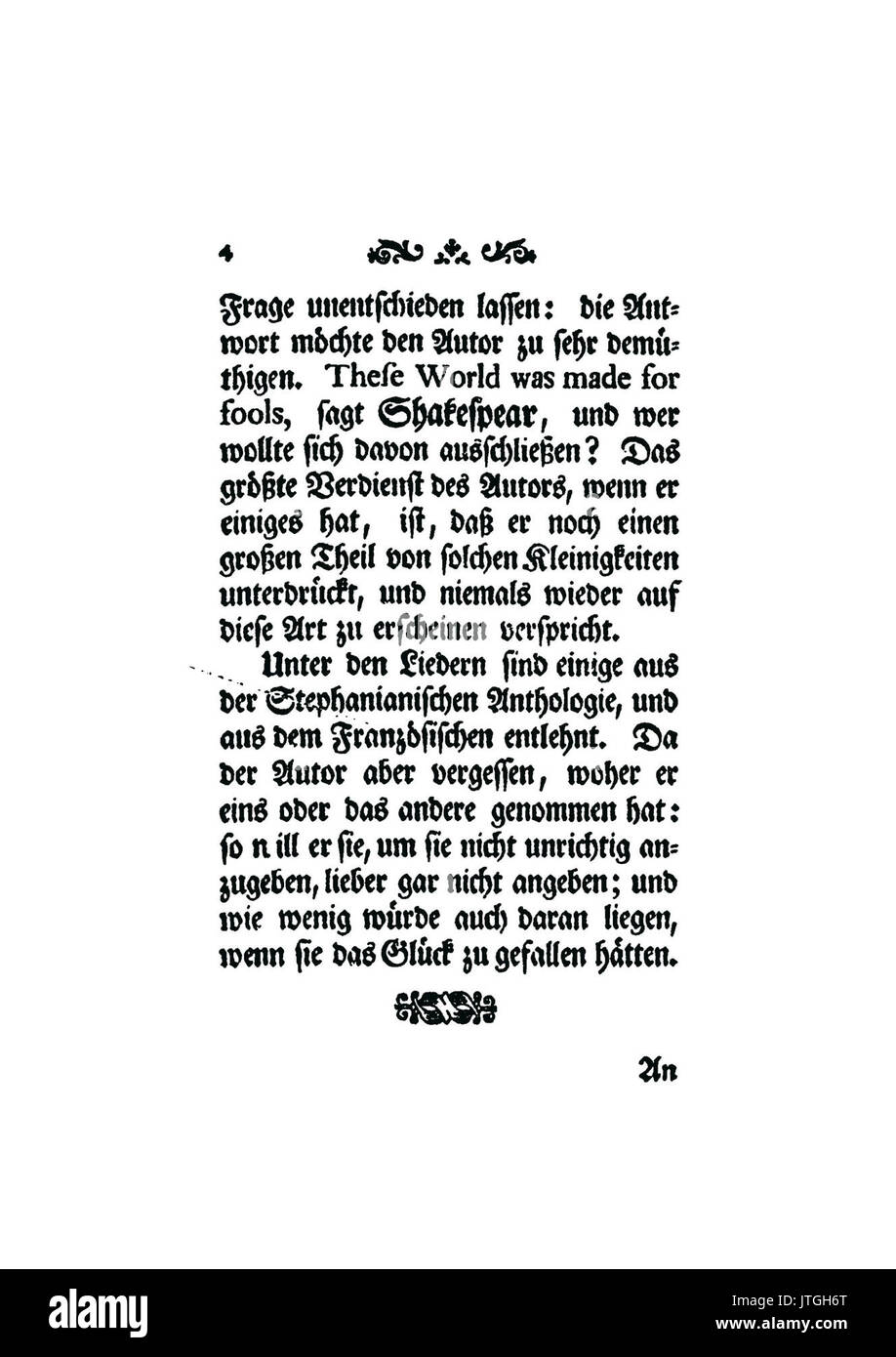 Weisse Scherzhafte Lieder 004 Foto Stock