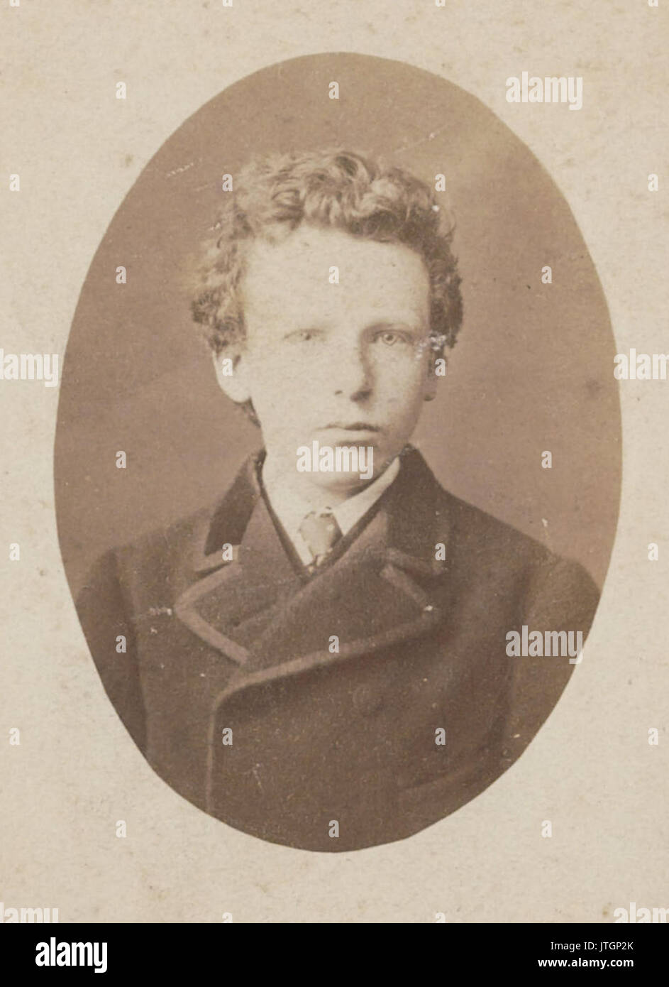 Vincent van Gogh a circa 13 anni di età ritagliato Foto Stock