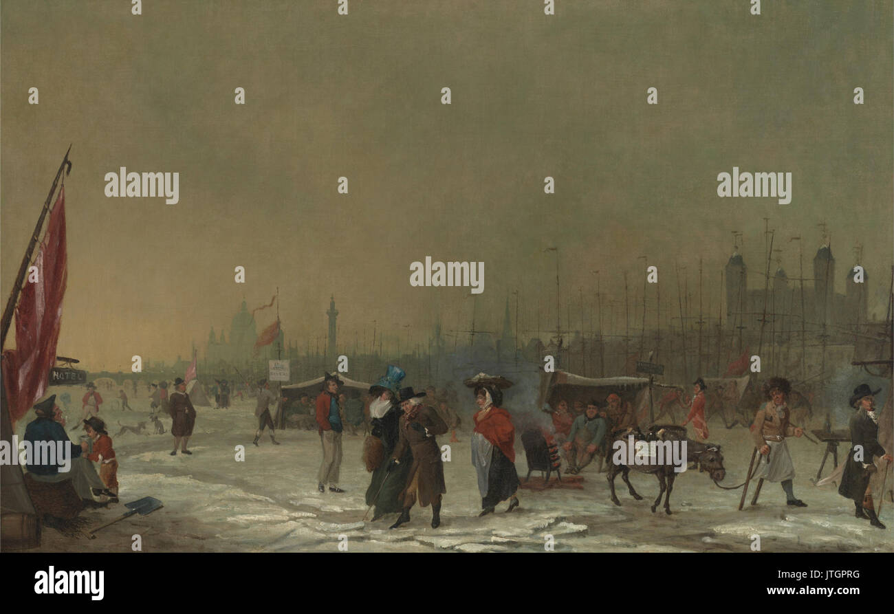 Samuel Collings brina sul Tamigi Foto Stock