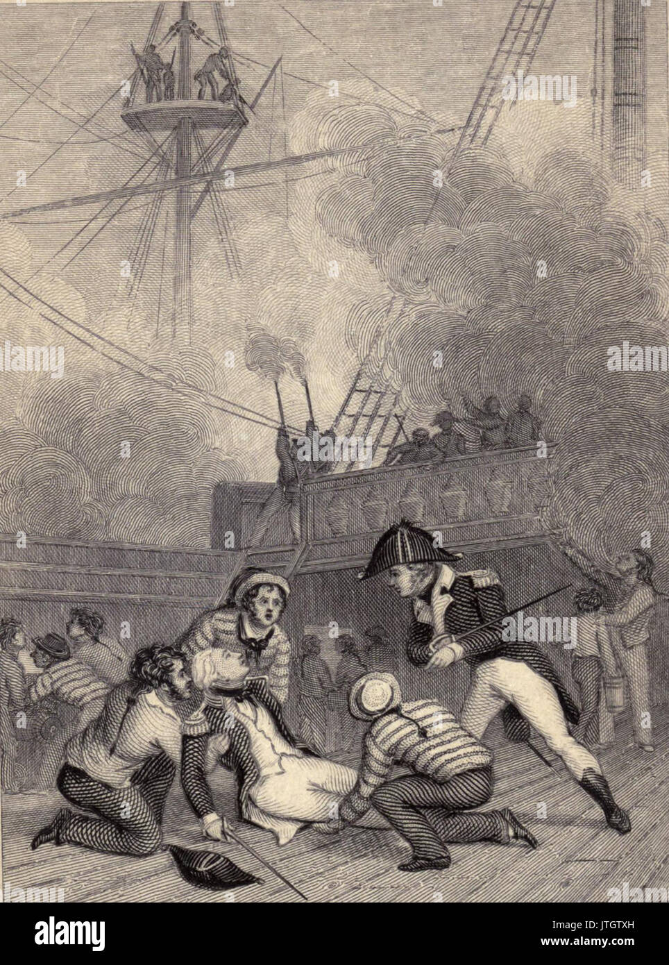 La morte di Nelson Foto Stock