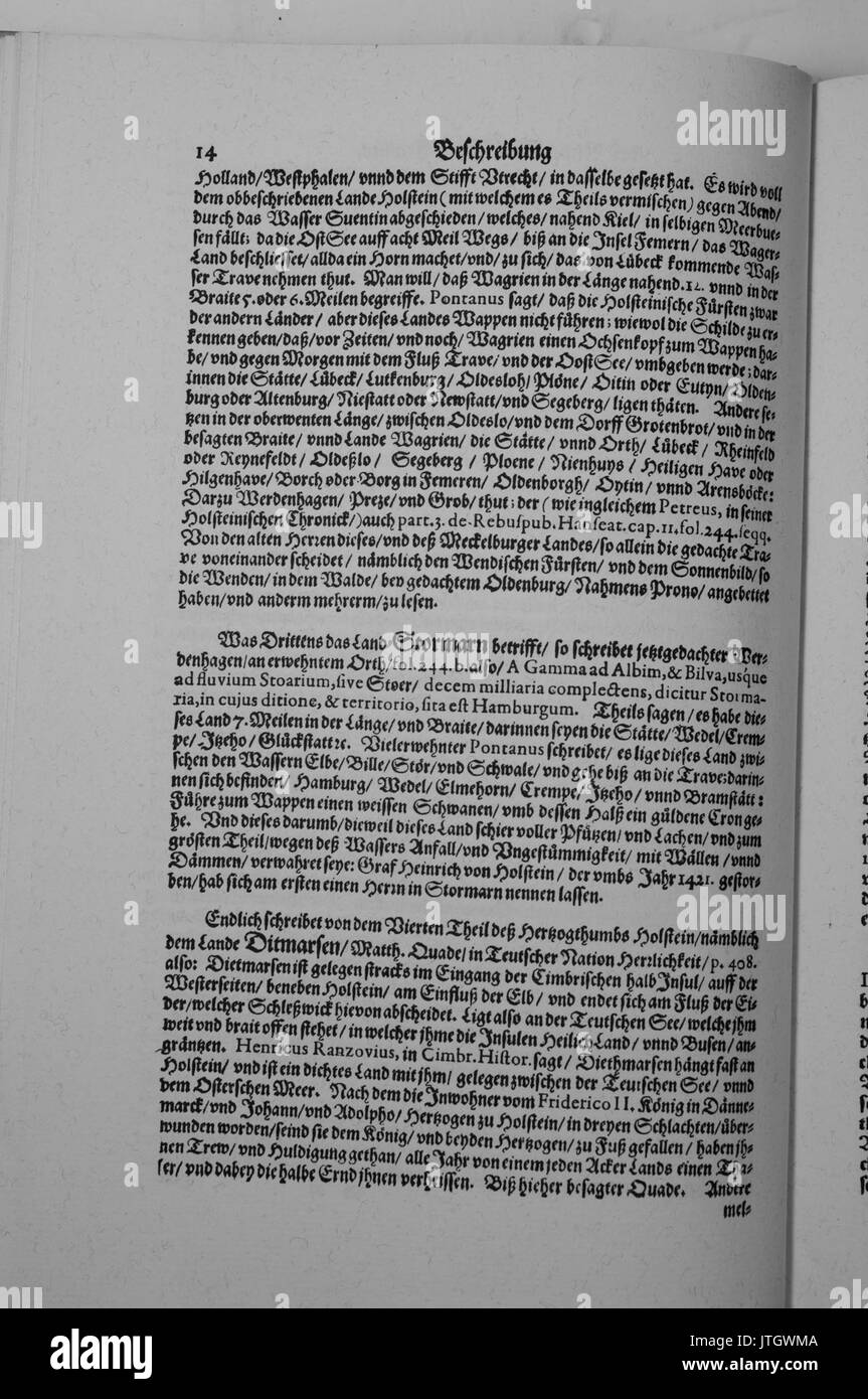 Saxoniae Inferioris (Merian) 014 Foto Stock