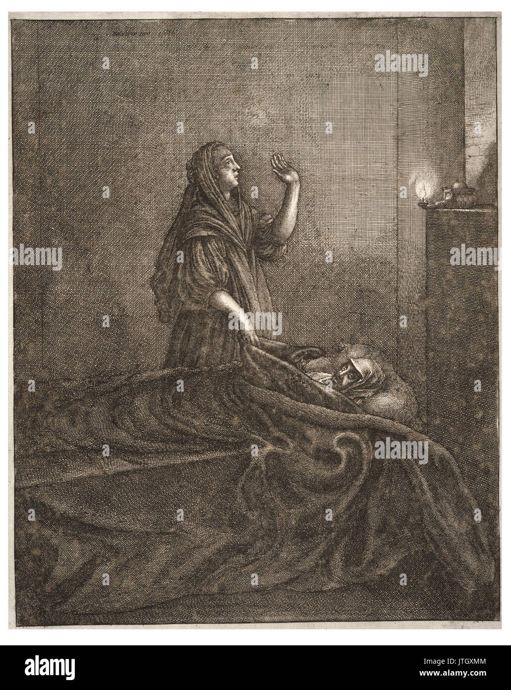 Venceslao Hollar morti l uomo e la donna (stato 1) Foto Stock