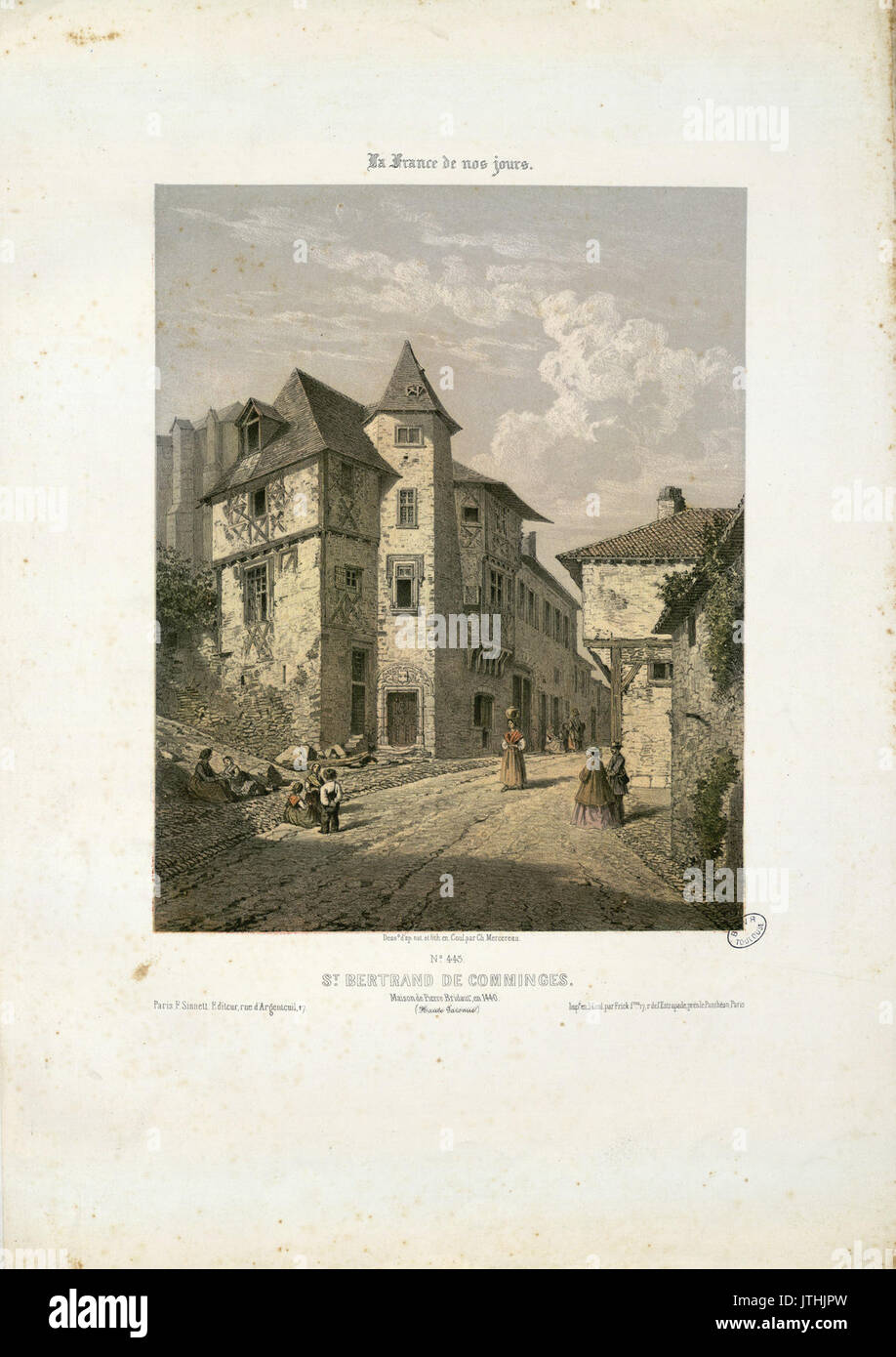 San Bertrand de Comminges Maison de Pierre Bridaul, en 1440 (Haute Garonne) Fonds Ancely B315556101 UN MERCEREAU 1 004 Foto Stock