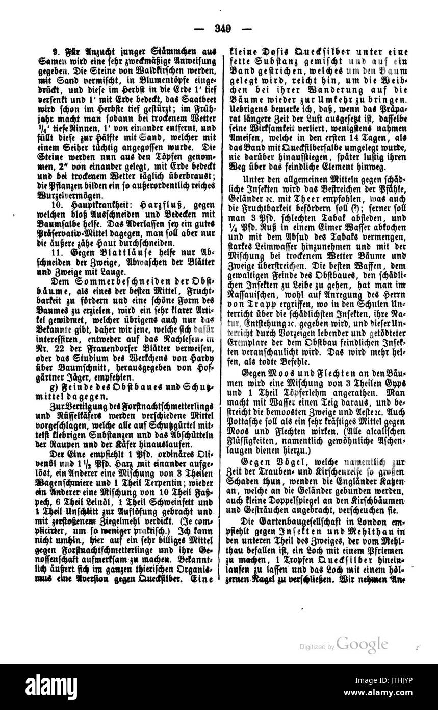 Pomologische Monatshefte Heft 1 349 Foto Stock