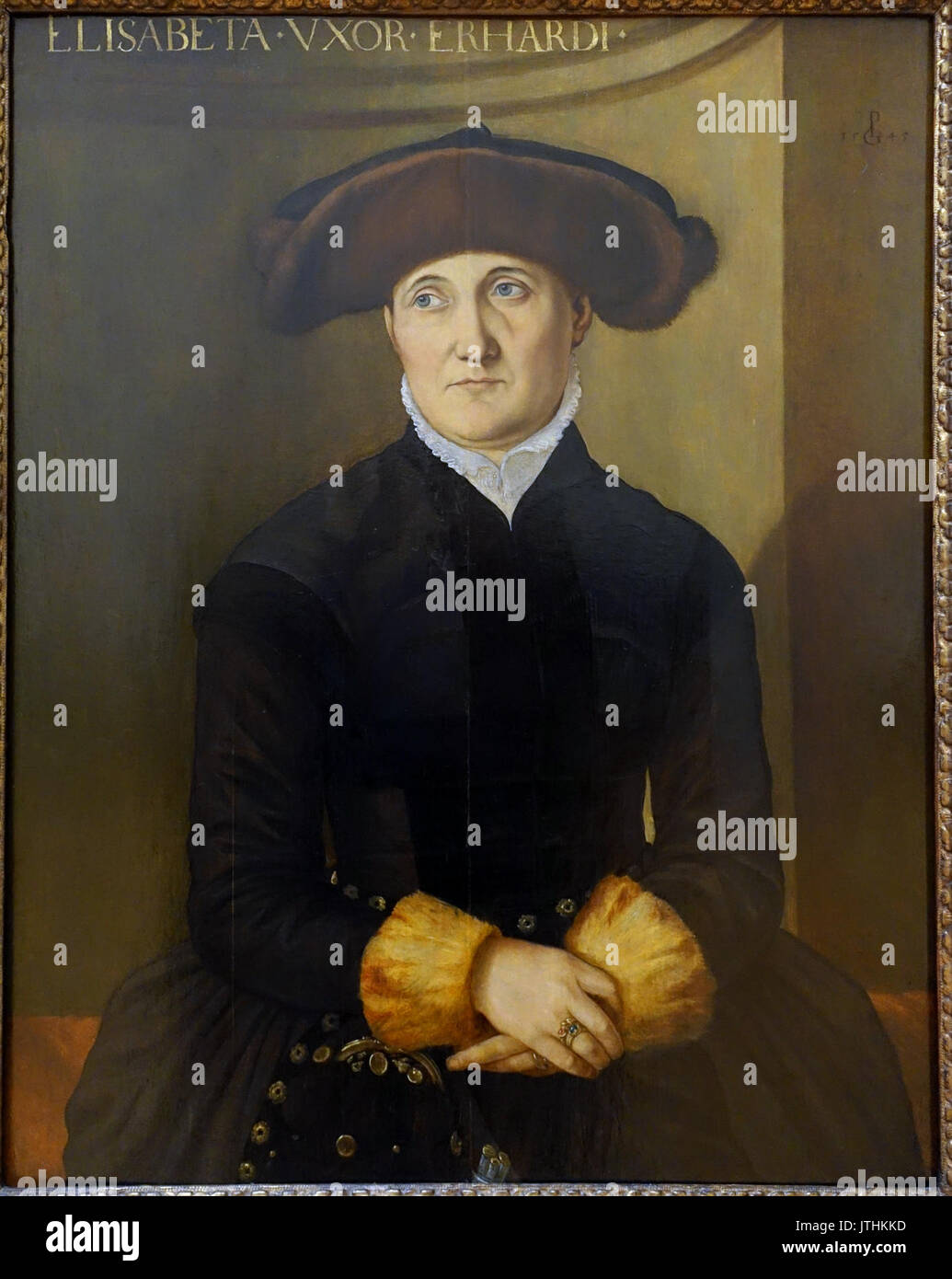 Elisabeth Schwetzer, di Georg Pencz, Nurnbuerg, 1544 1545, in legno di tiglio Bode Museum DSC03047 Foto Stock