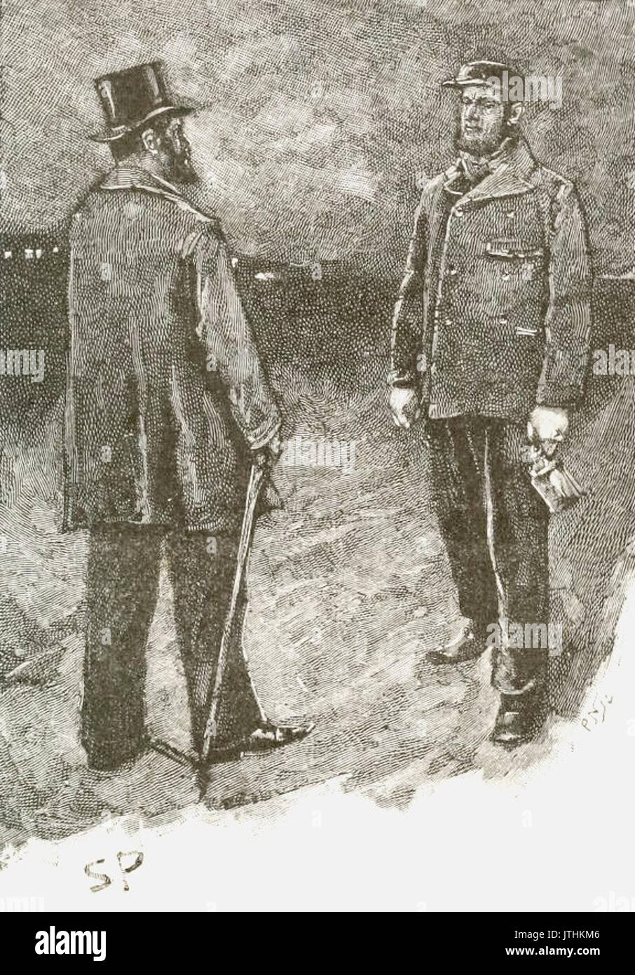 Sherlock Holmes l'interprete greco illustrazione 1893 Foto Stock