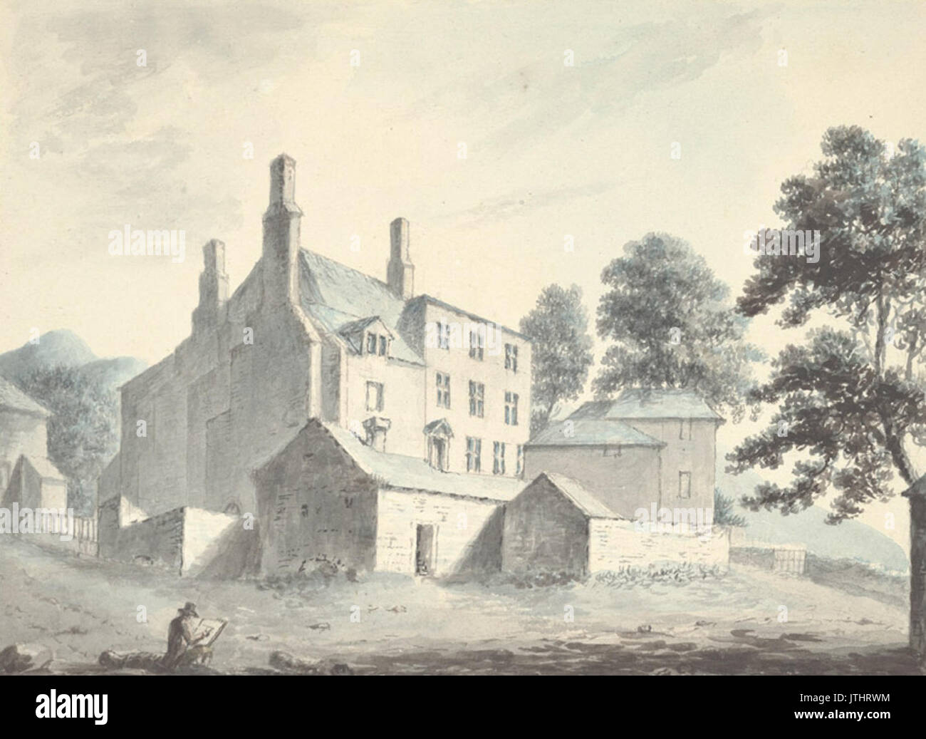 Plas yn Yale, sede dell'Università di Yale, c.1795 Foto Stock