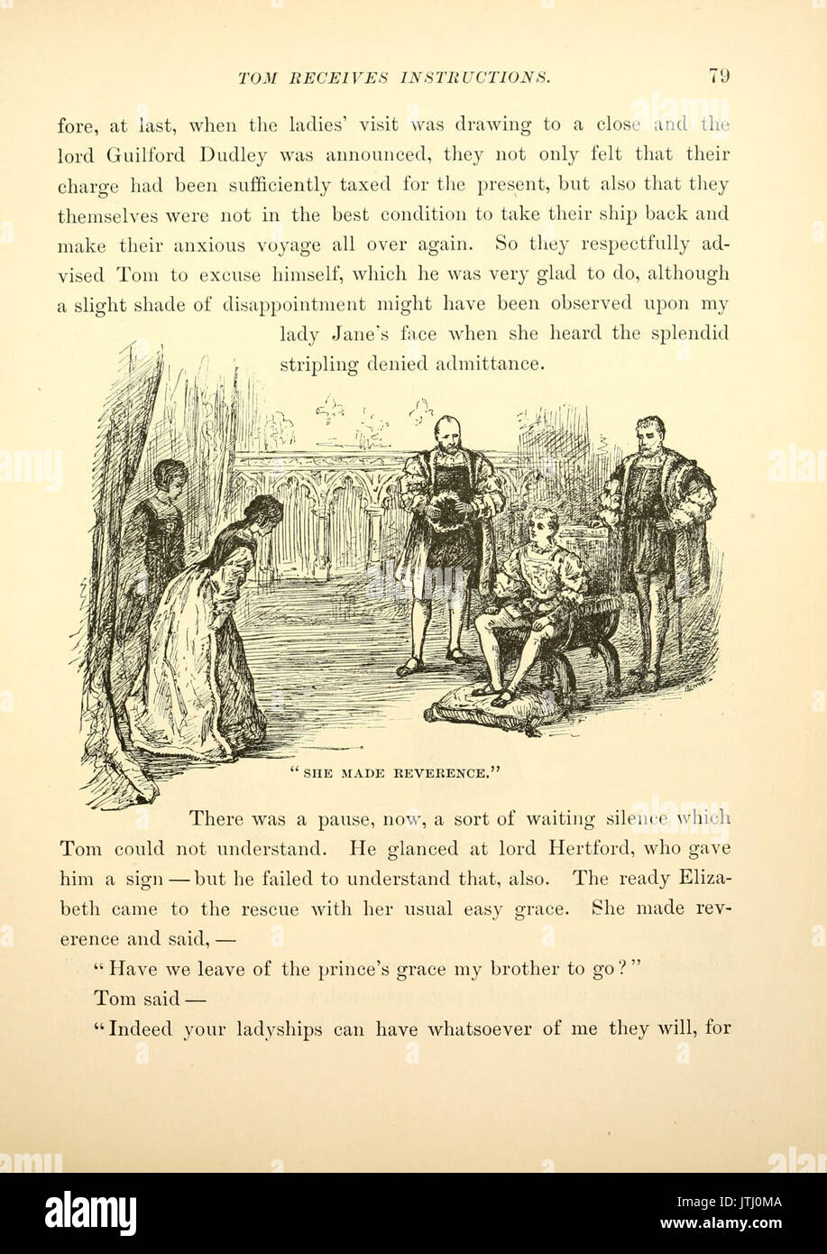 Il principe e il pauper, p. 079 Foto Stock