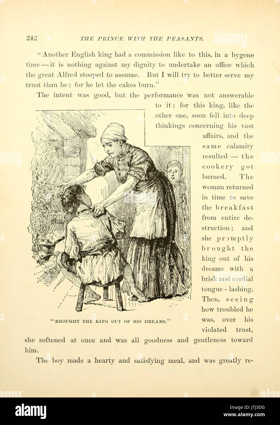 Il principe e il pauper, p. 242 Foto Stock