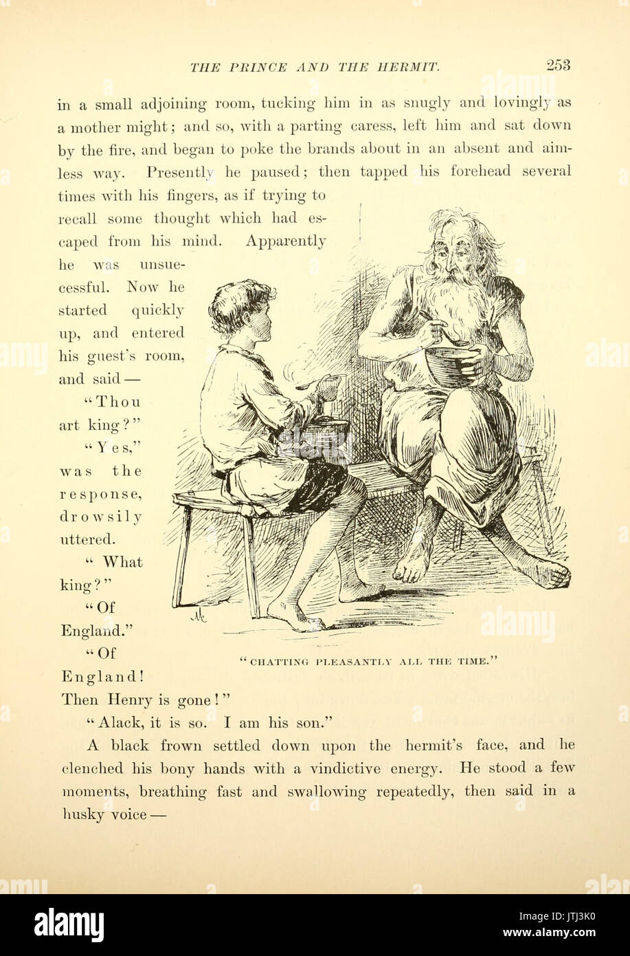 Il principe e il pauper, p. 253 Foto Stock