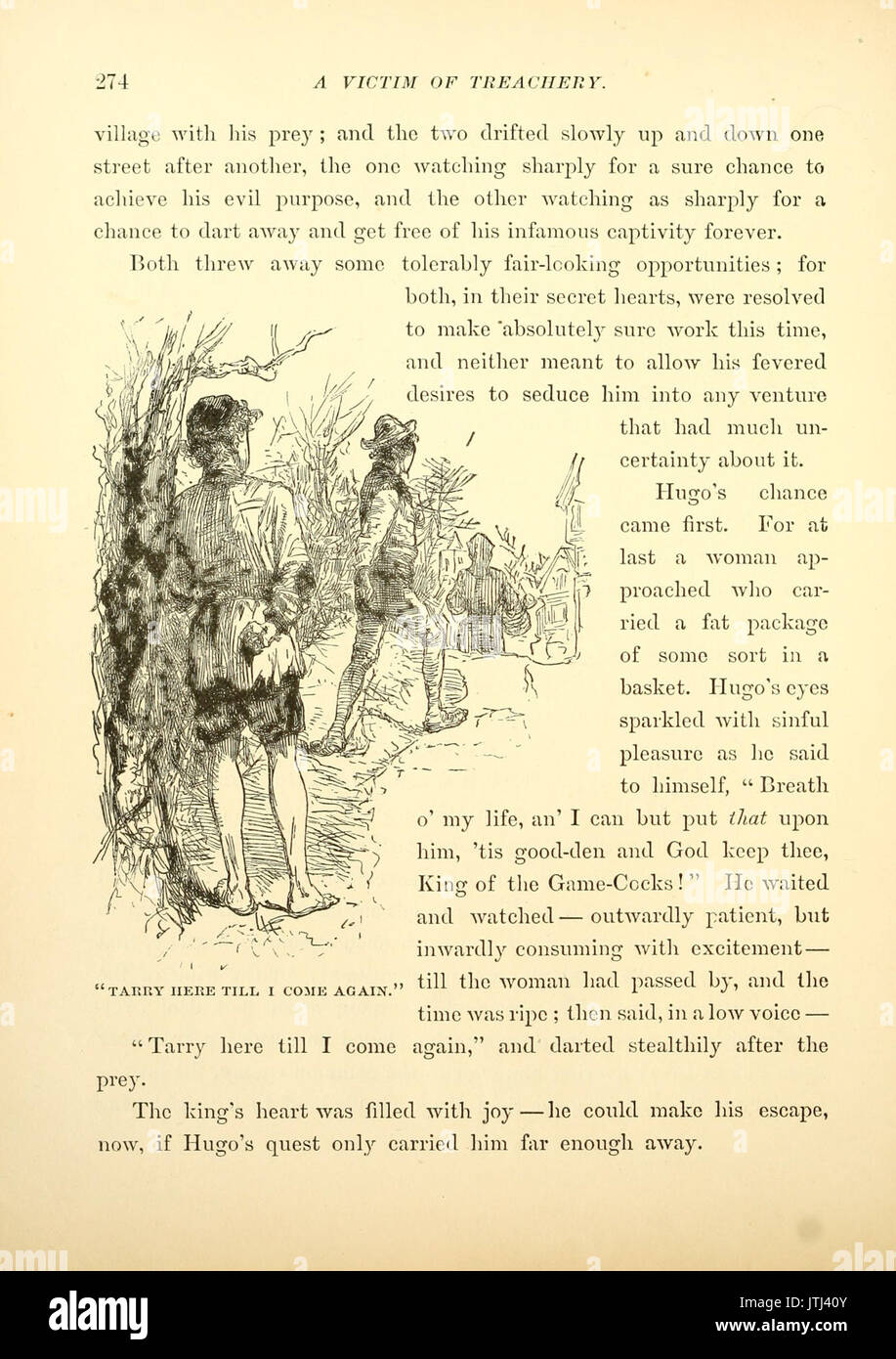 Il principe e il pauper, p. 274 Foto Stock