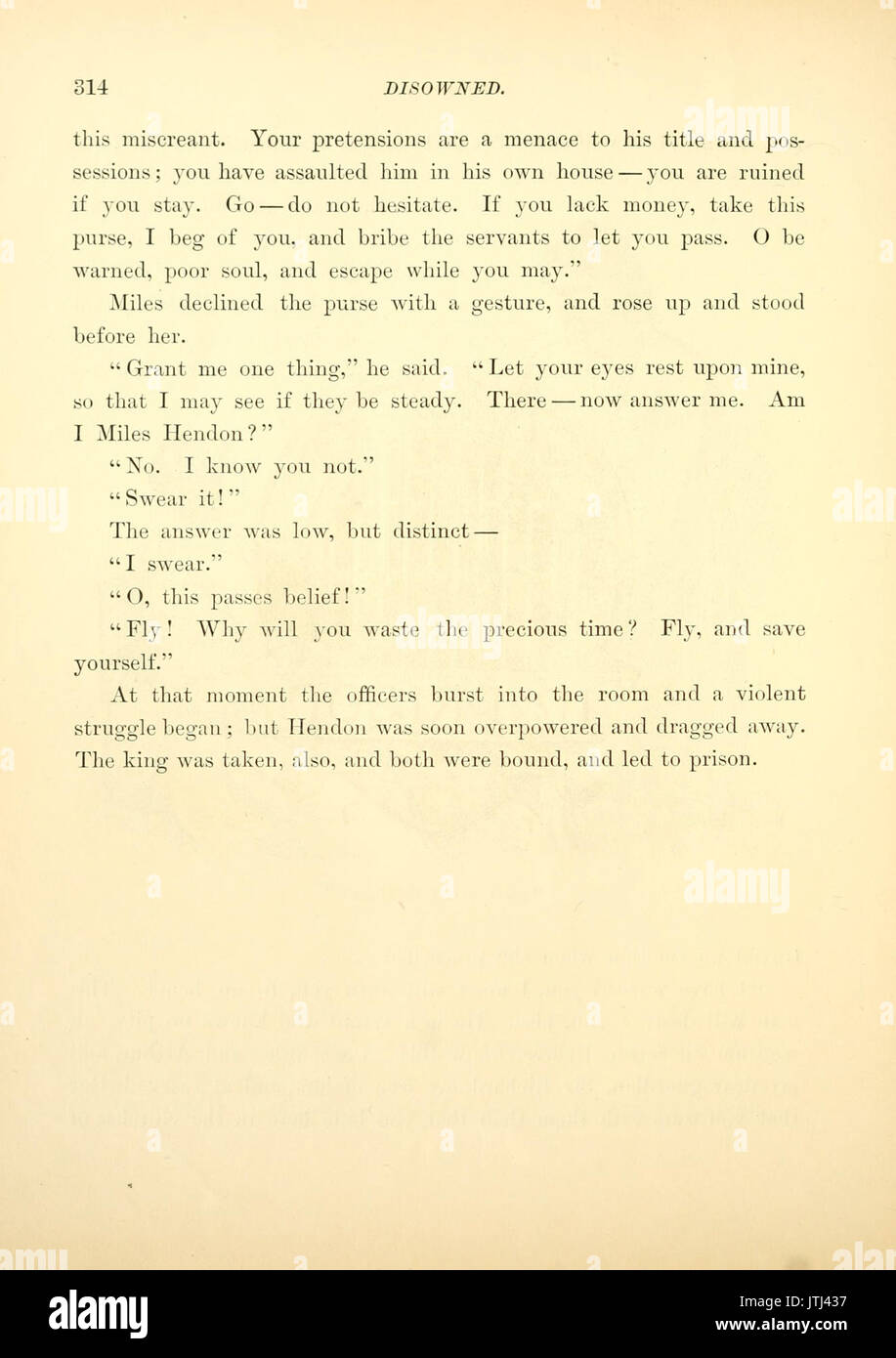 Il principe e il pauper, p. 314 Foto Stock