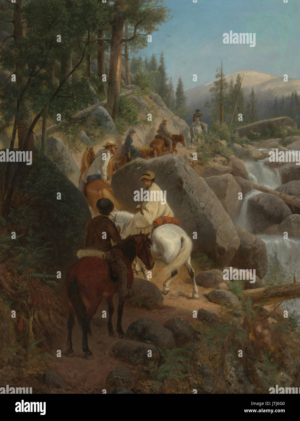 William Hahn il viaggio a Glacier Point L'escursione parte, 1874 Foto Stock