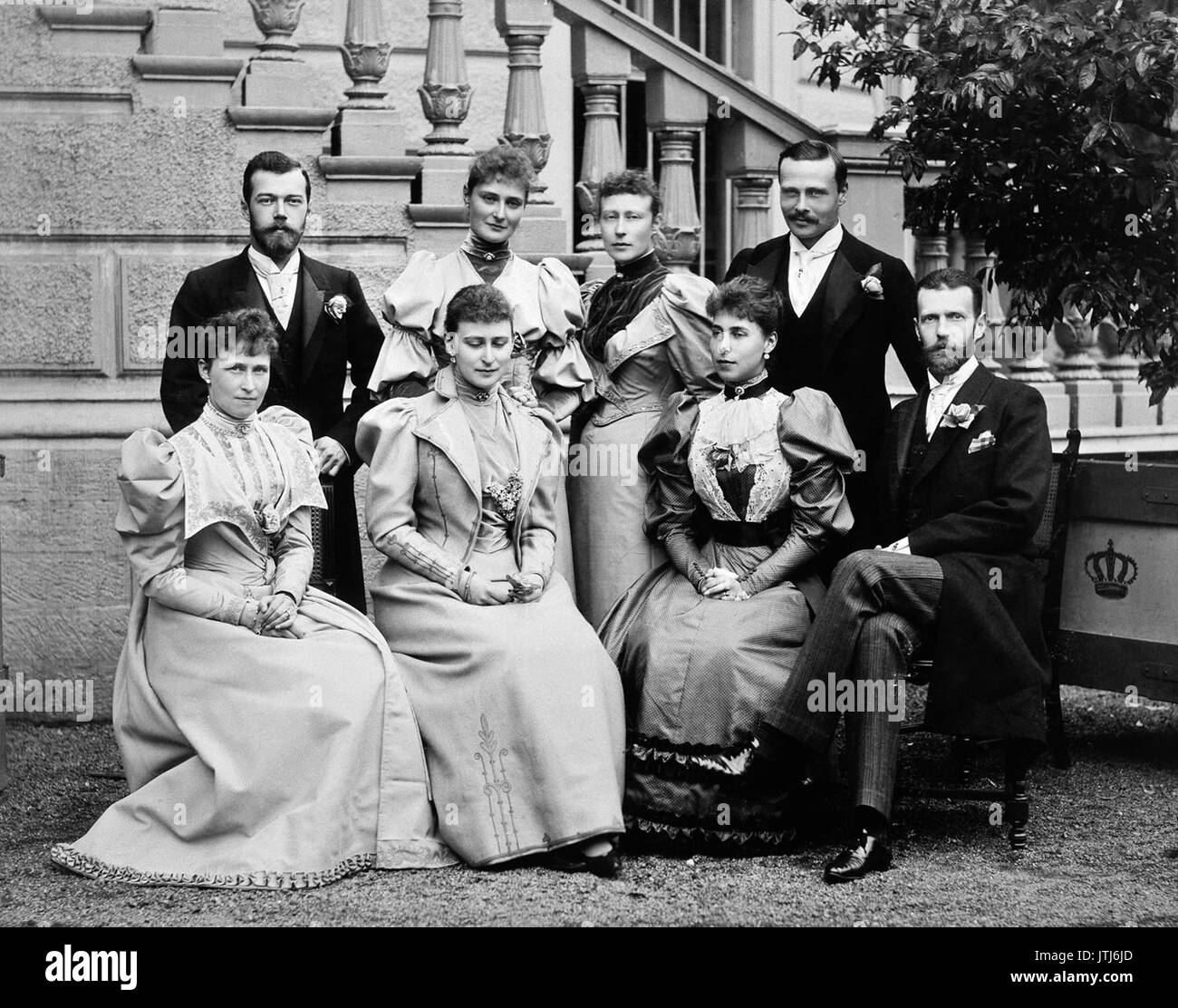 Ospiti di nozze di Victoria Melita e Ernest Louis di Hesse Foto Stock