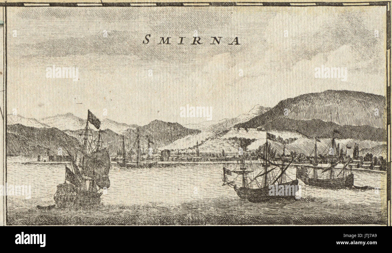 Smiran. Herman Moll. L'impero turco in Europa, Asia e Africa. 1752 (ritagliate) Foto Stock