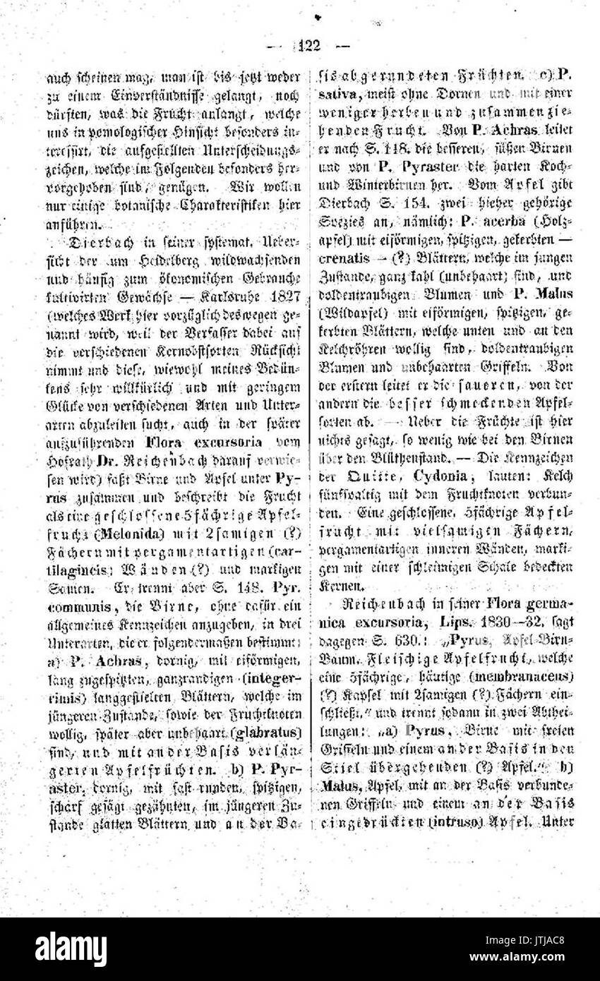 Pomologische Monatshefte Heft 1 122 Foto Stock