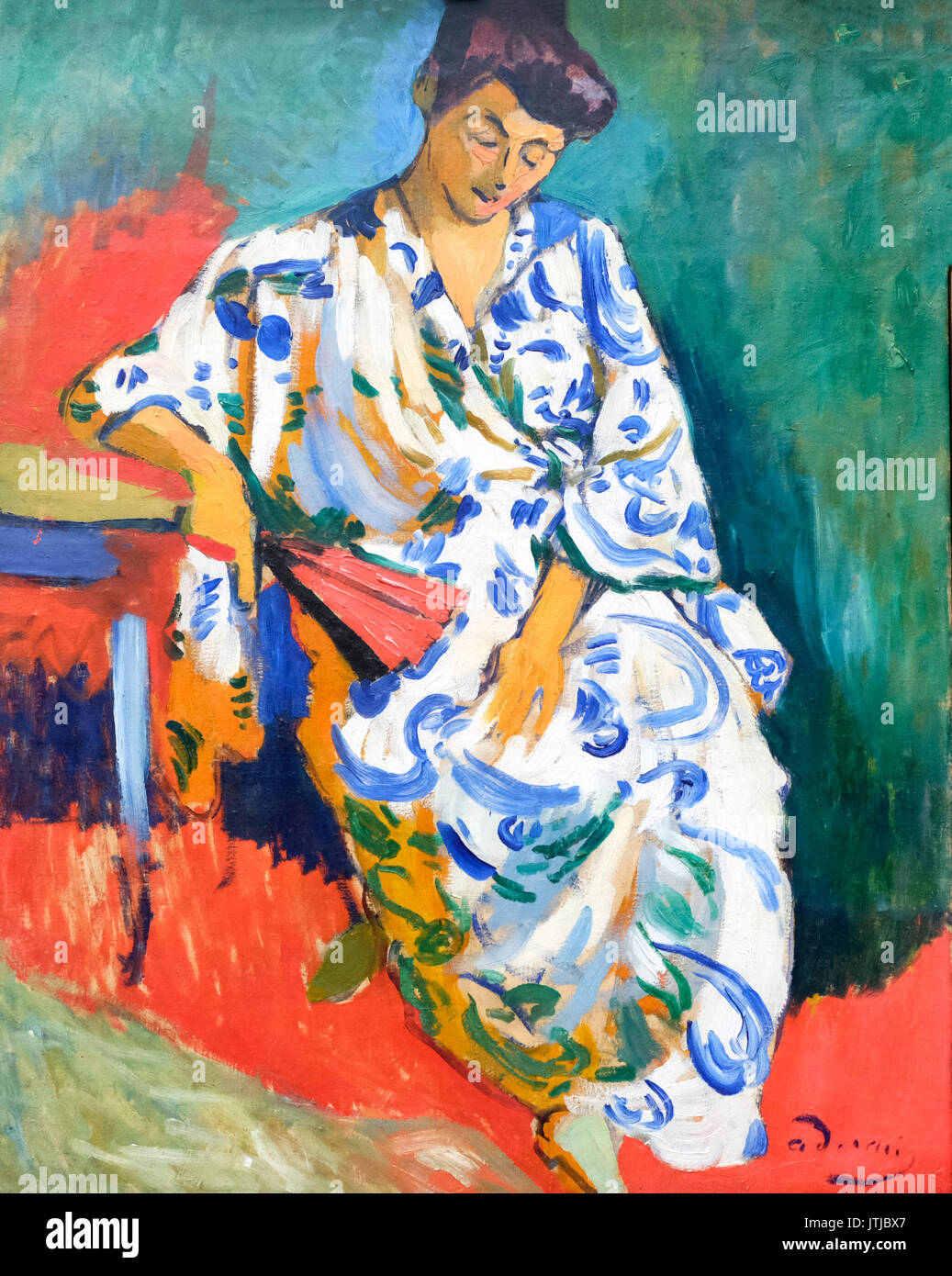 Madame Matisse in un kimono, 1905 - André Derain Foto Stock