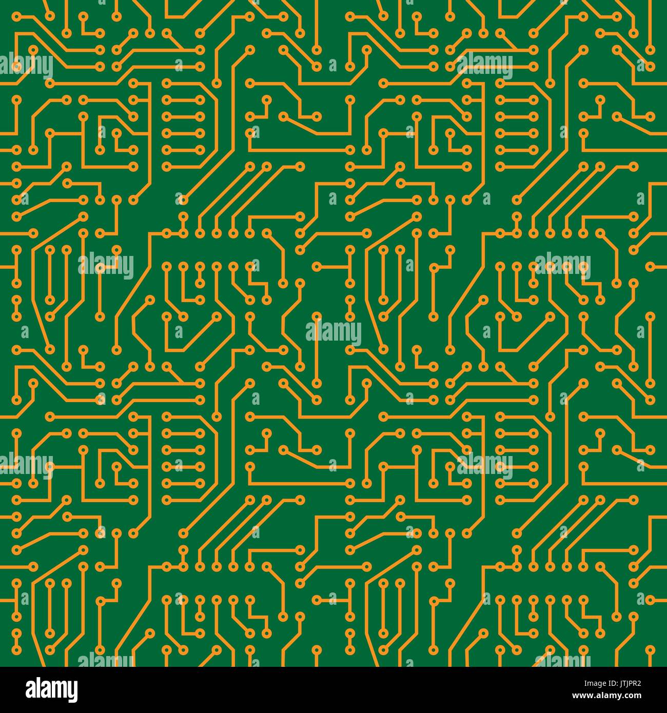 Seamless texture di una scheda a circuito stampato Illustrazione Vettoriale