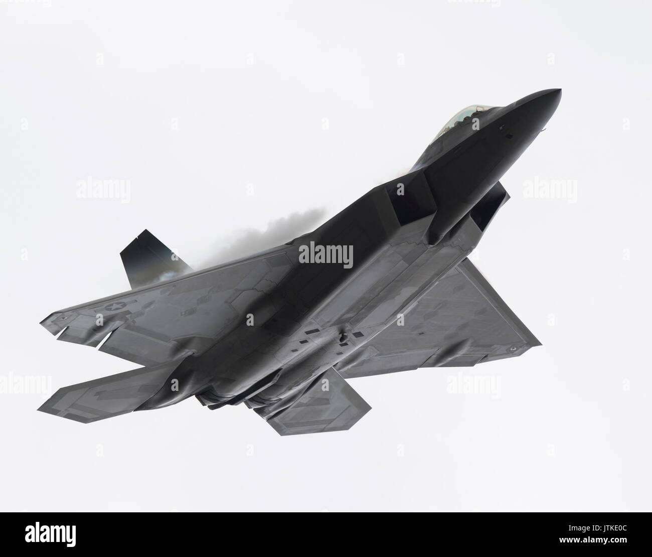 Lockheed Martin F-22A Raptor Demo USAF al Royal International Air Tattoo Foto Stock