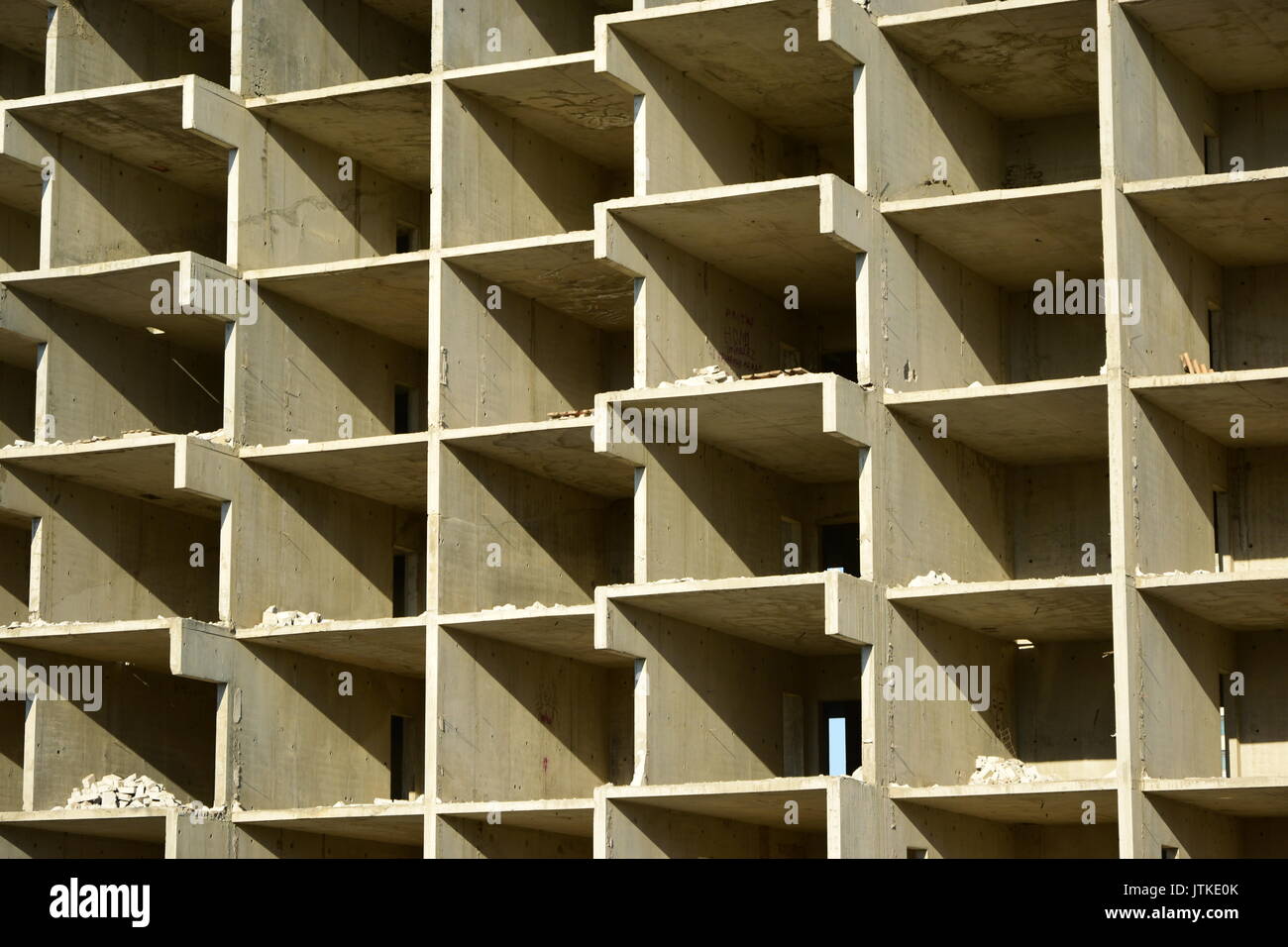 Un edificio multipiano in costruzione Foto Stock