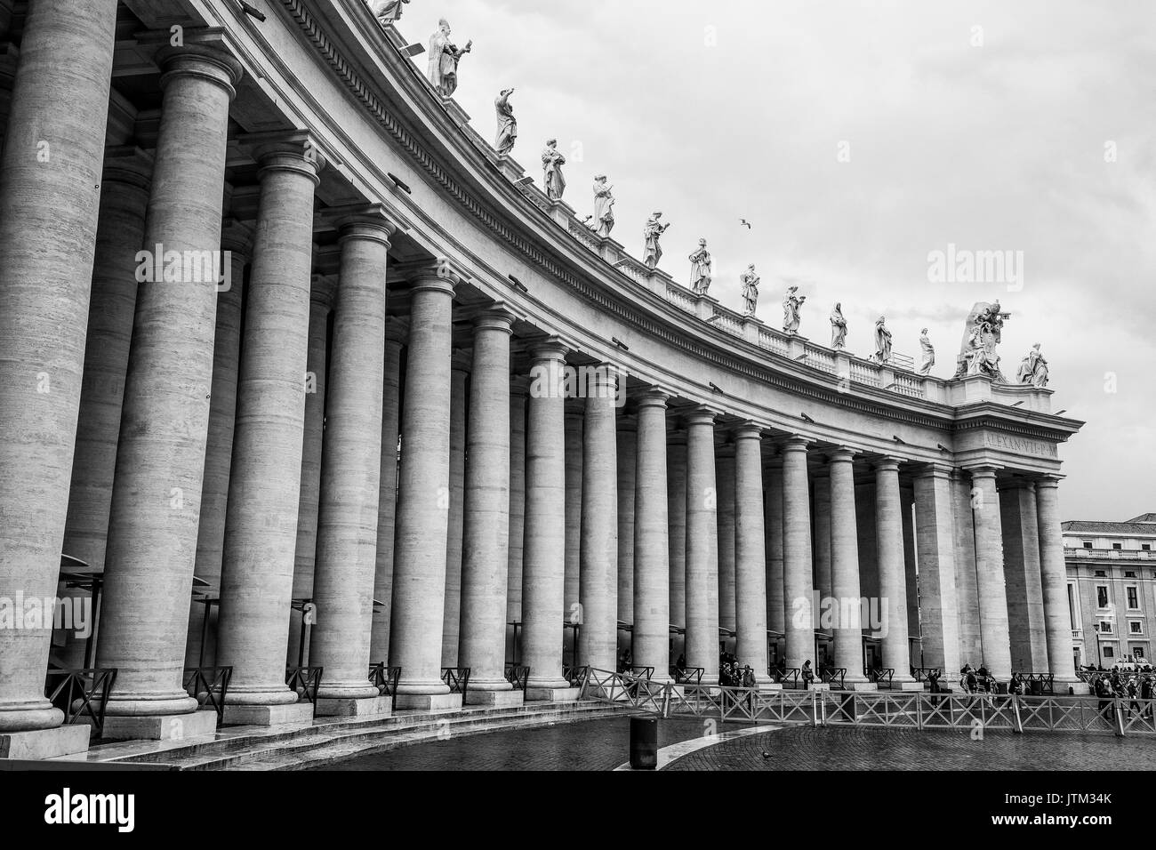 Le colonne a Pietro in Roma - Vaticano Foto Stock