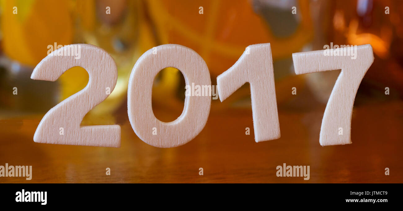 Anno 2017 i numeri Foto Stock