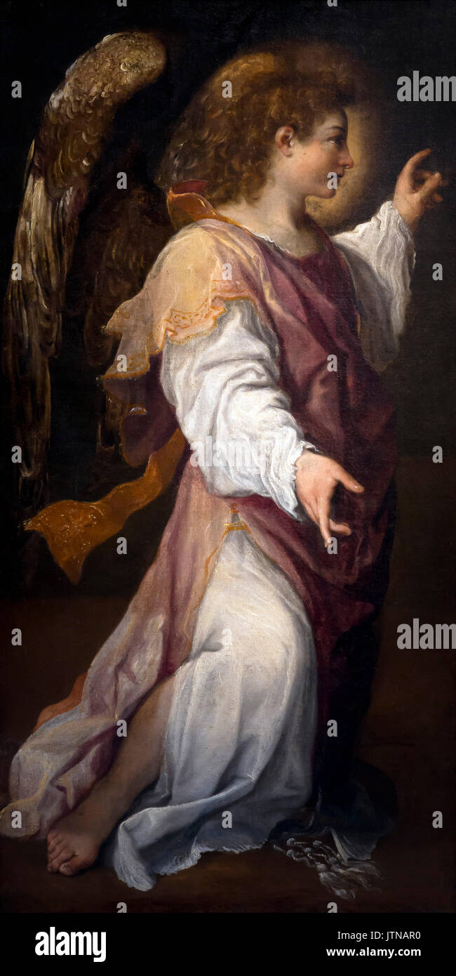 L Arcangelo Gabriele, da Annibale Carracci, 1588, Galleria Nazionale di Arte Moderna di Bologna, Pinacoteca Nazionale di Bologna, regione Emilia-Romagna, Bologna Foto Stock