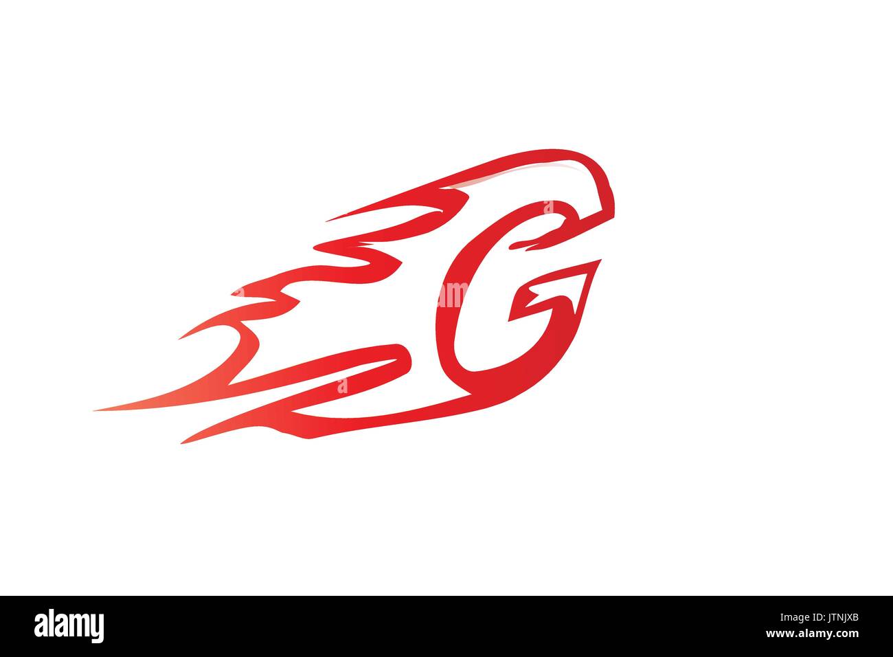 Passare parola con fiamme, icona design, isolati su sfondo bianco. Illustrazione Vettoriale