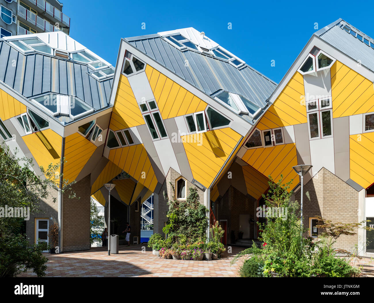Cube Case (Kubuswoningen), Blaak, Rotterdam, Paesi Bassi Foto Stock