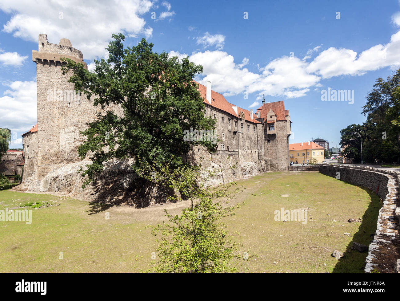 Strakonice, Boemia del Sud, Repubblica Ceca, medievale castello gotico, Foto Stock