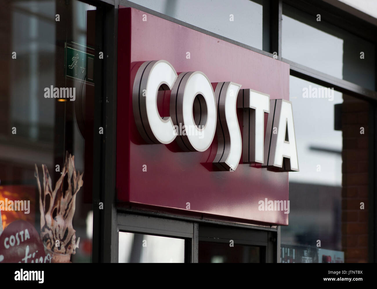 Costa Coffee shop segno logo. Foto Stock