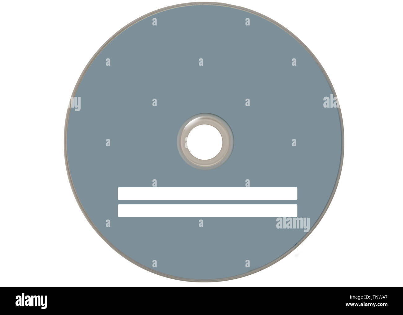 Grigio isolato compact disc Foto Stock