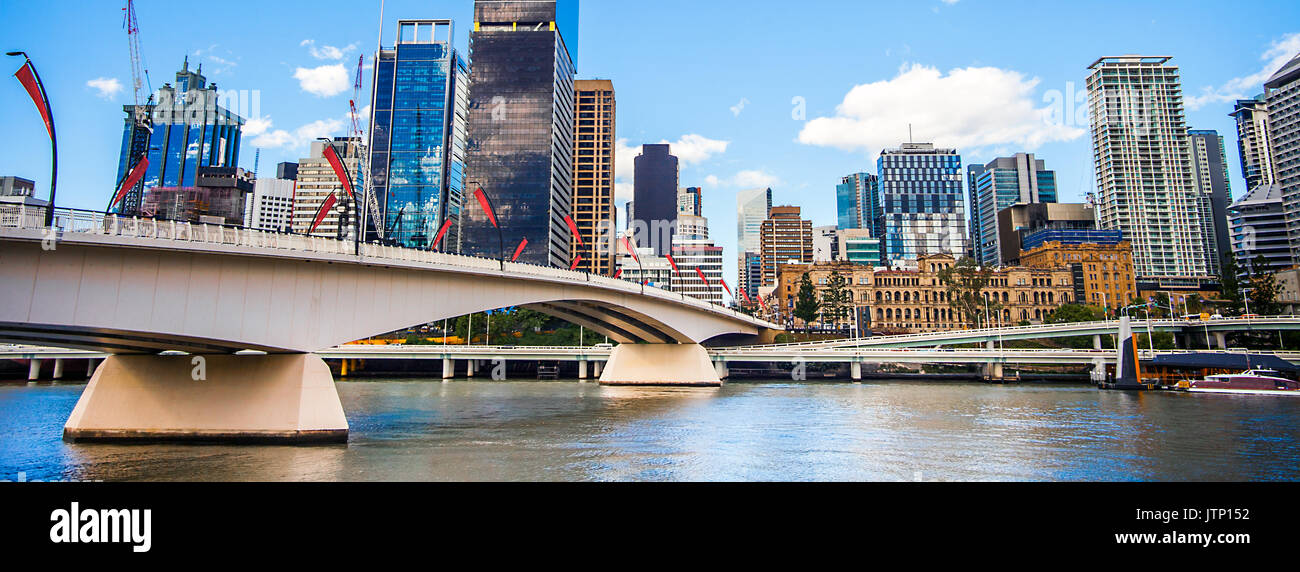 Skyline di Brisbane Queensland australia Foto Stock