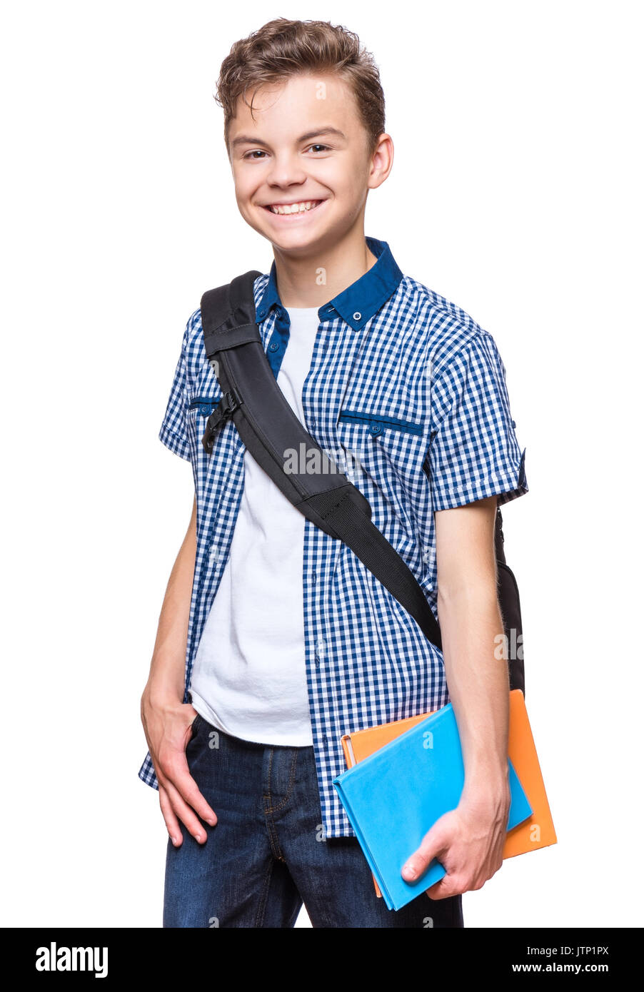 Teen boy studente Foto Stock