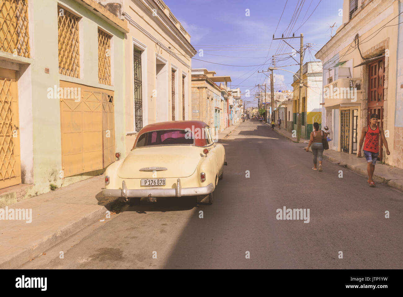 Cubano scena di strada in Regla, Havana, Cuba Foto Stock