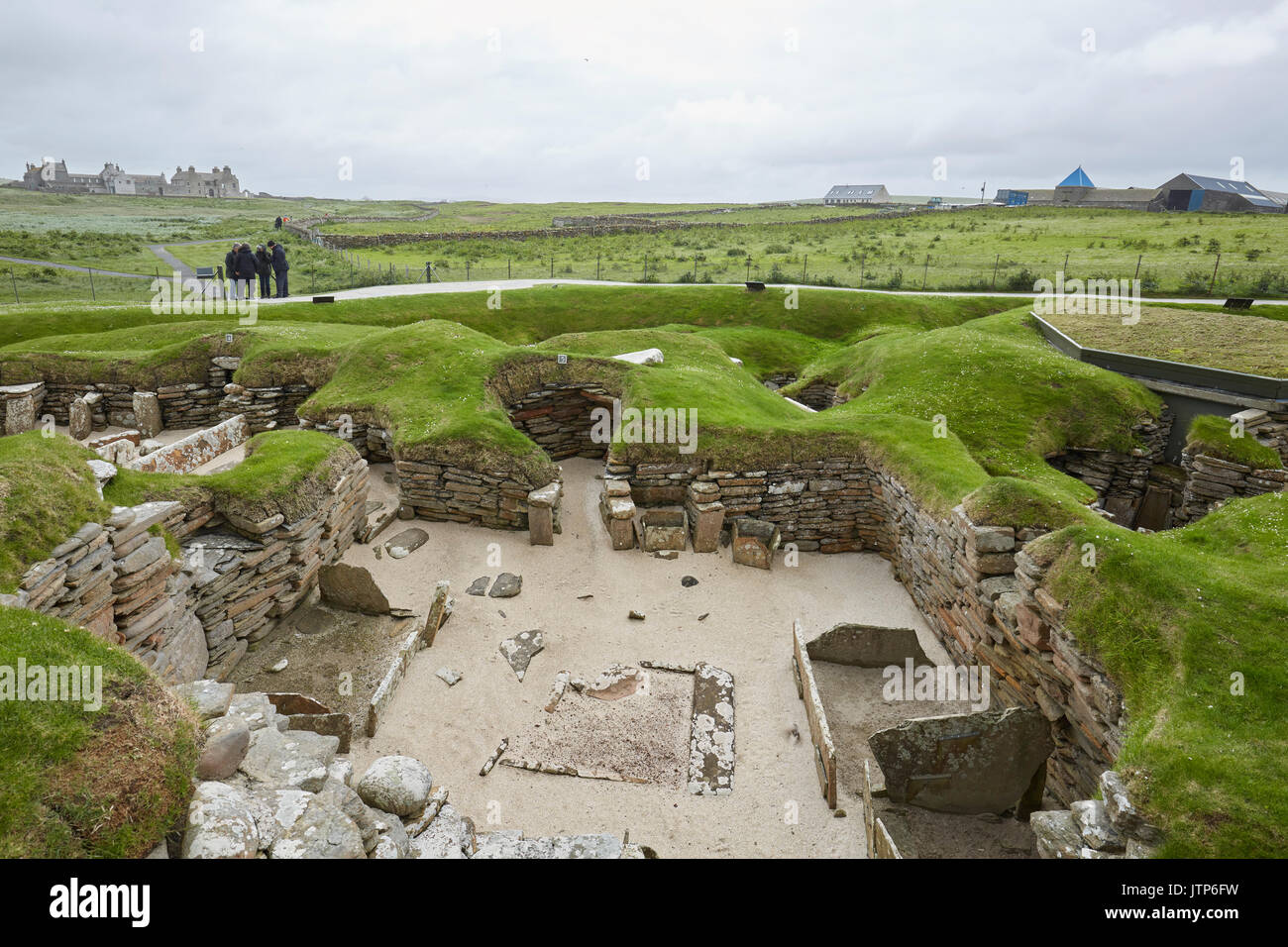 Scottish sito preistorico nelle Orkney. Skara Brae. Scozia Foto Stock