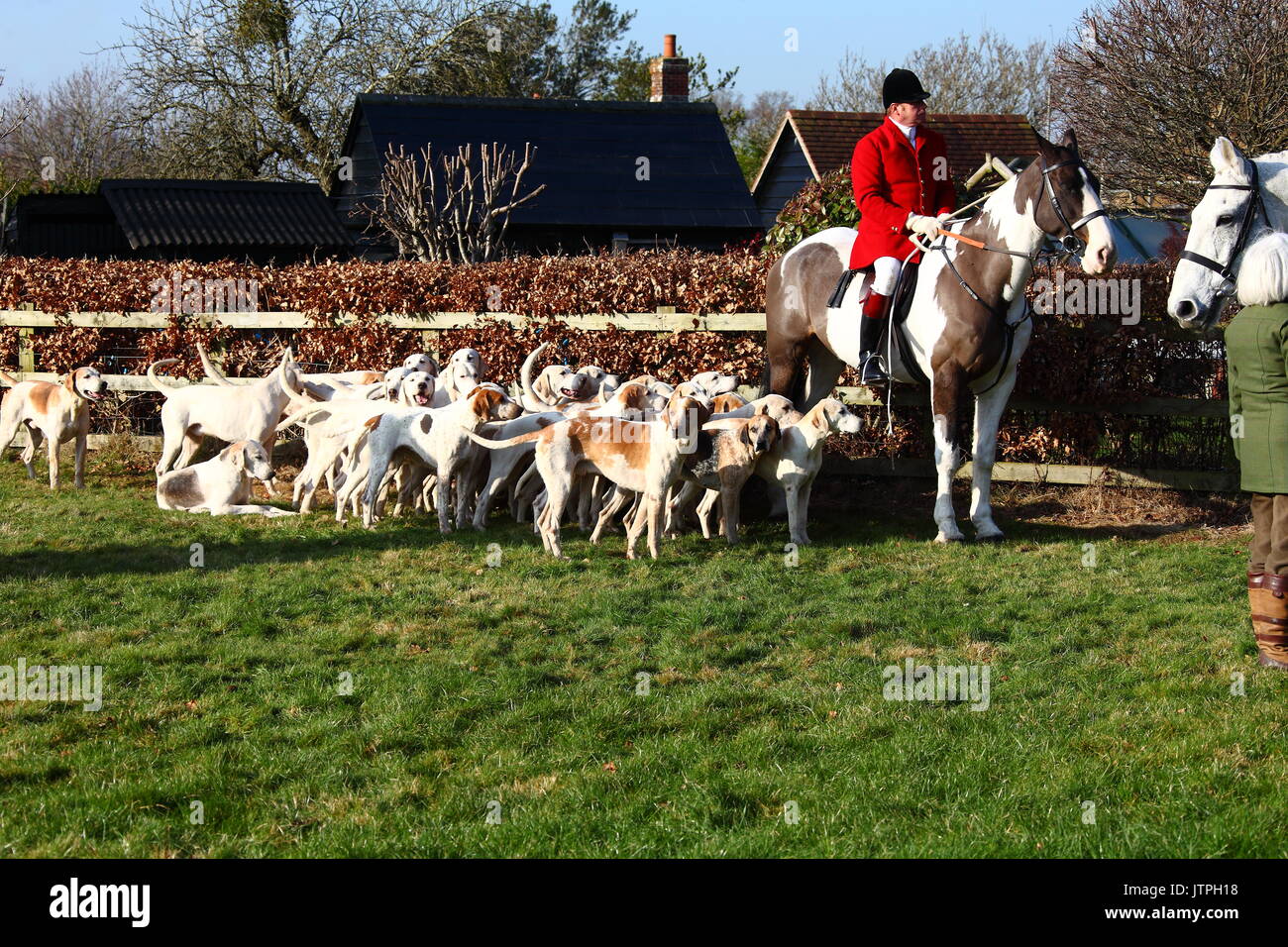 Il Southwick Hunt in Hampshire. Foto Stock