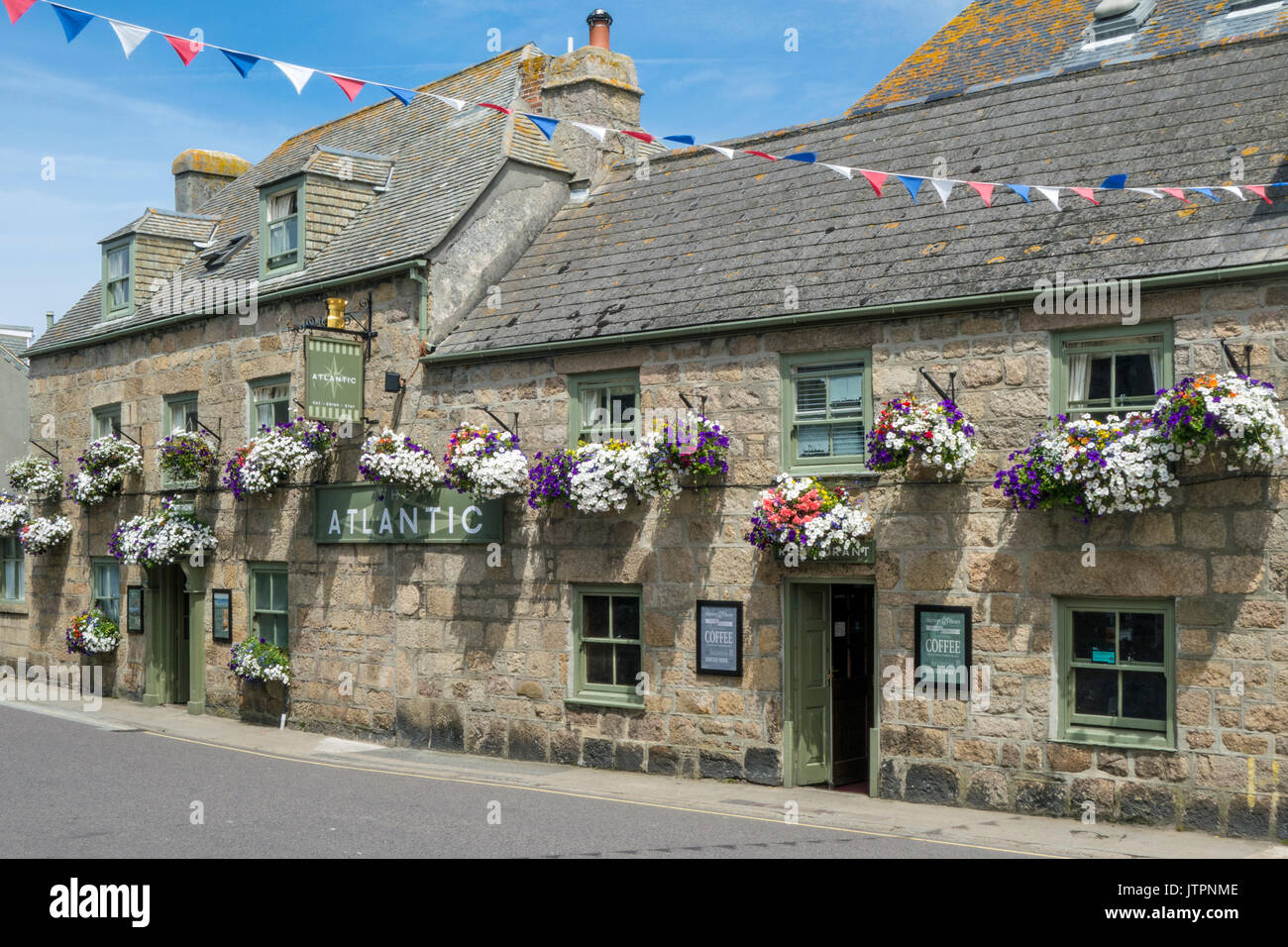 Il Atlantic Inn, Hugh Town, St Mary, isole Scilly, Inghilterra Foto Stock