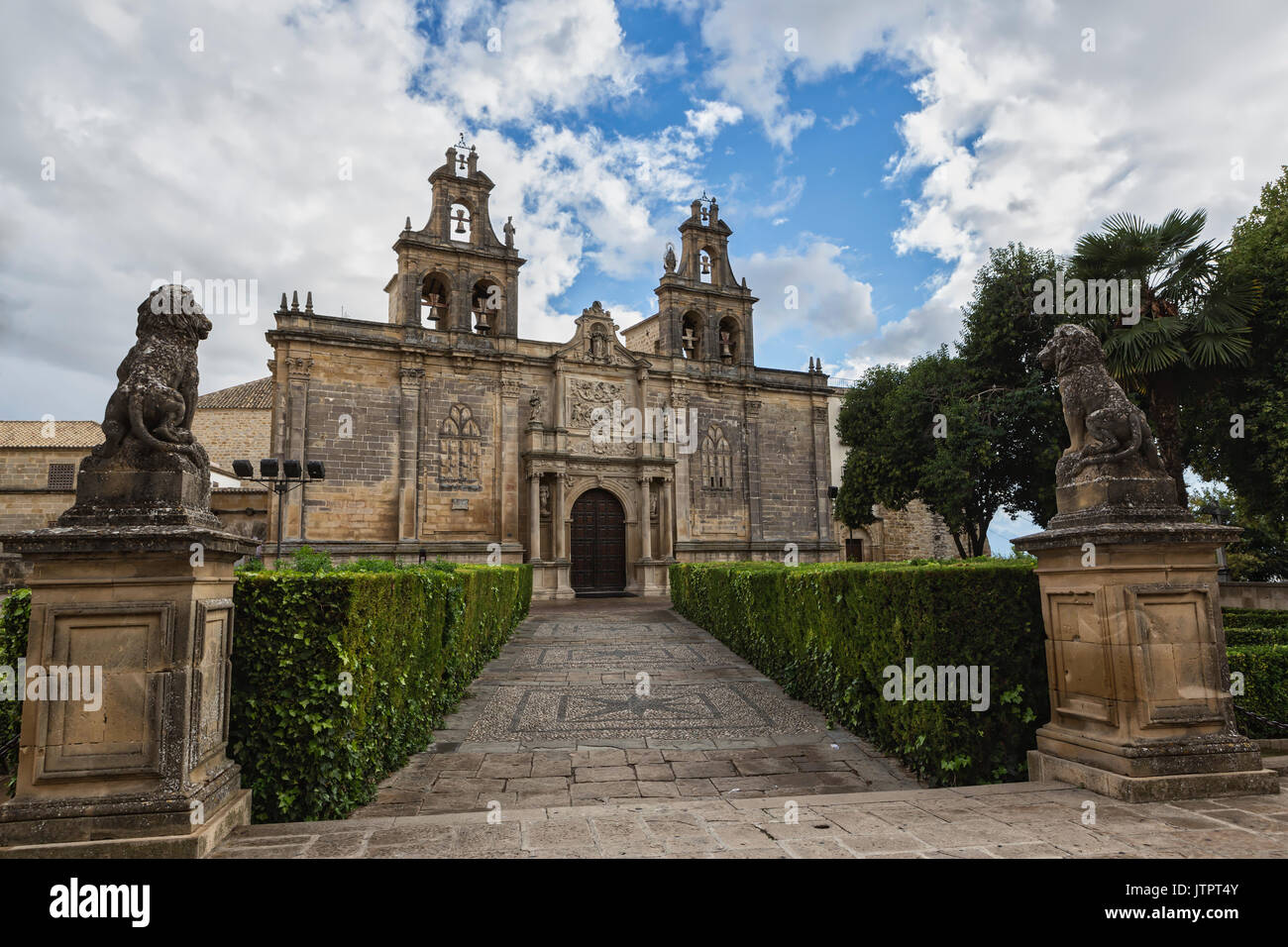 Chiesa Collegiata di Santa Maria de los Reales Alcazares, Ubeda, Provincia di Jaen, Andalusia, Spagna Foto Stock