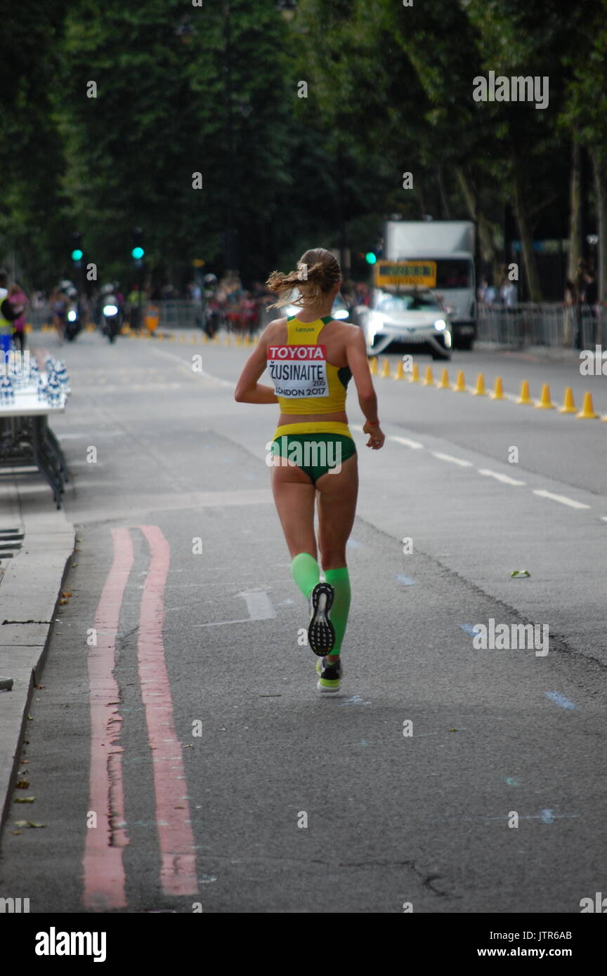 IAAF Campionati del Mondo femminile alla maratona di Londra 2017 Foto Stock