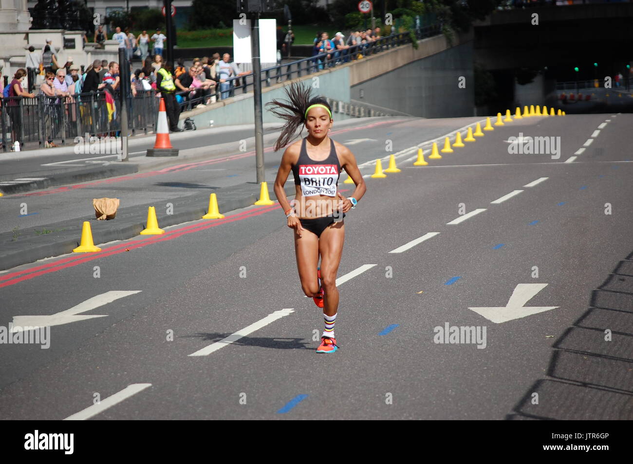 IAAF Campionati del Mondo femminile alla maratona di Londra 2017 Foto Stock