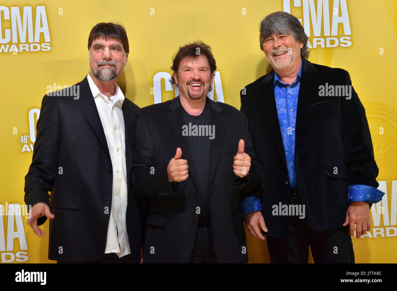 NASHVILLE, TN - 1 novembre: Alabama sulla Macy's tappeto rosso al 46th annuale Premi CMA alla Bridgestone Arena di Nashville, TN a nov. 1, 2012. © mpi99/MediaPunch Inc. Foto Stock