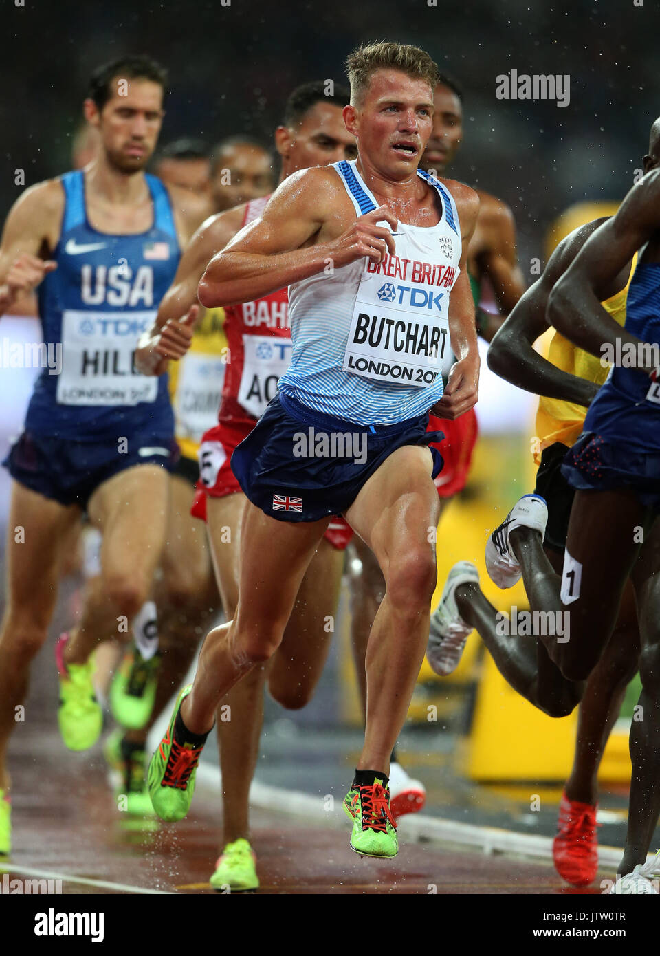 Andrew Butchart 5000 metri mondiali di atletica 2017 Londra Stam, Londra, Inghilterra 09 agosto 2017 Credit: Allstar Picture Library/Alamy Live News Foto Stock