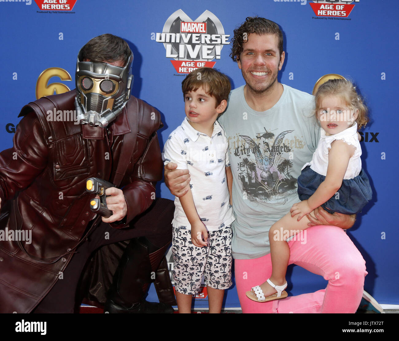 Universo Marvel Live! A Staples Center - Arrivi con: Star-Lord, Mario Lavandeira, Perez Hilton, Mia Lavandeira dove: Los Angeles, California, Stati Uniti quando: 08 lug 2017 Credit: Nicky Nelson/WENN.com Foto Stock