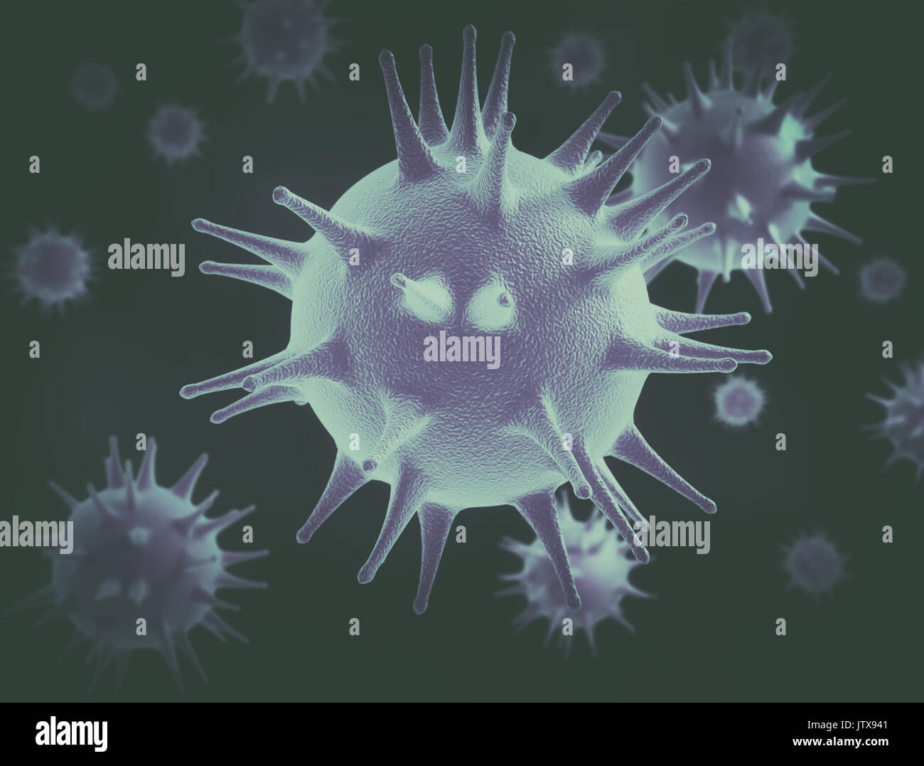 Cellule di virus scienza sfondo ad alta risoluzione Foto Stock