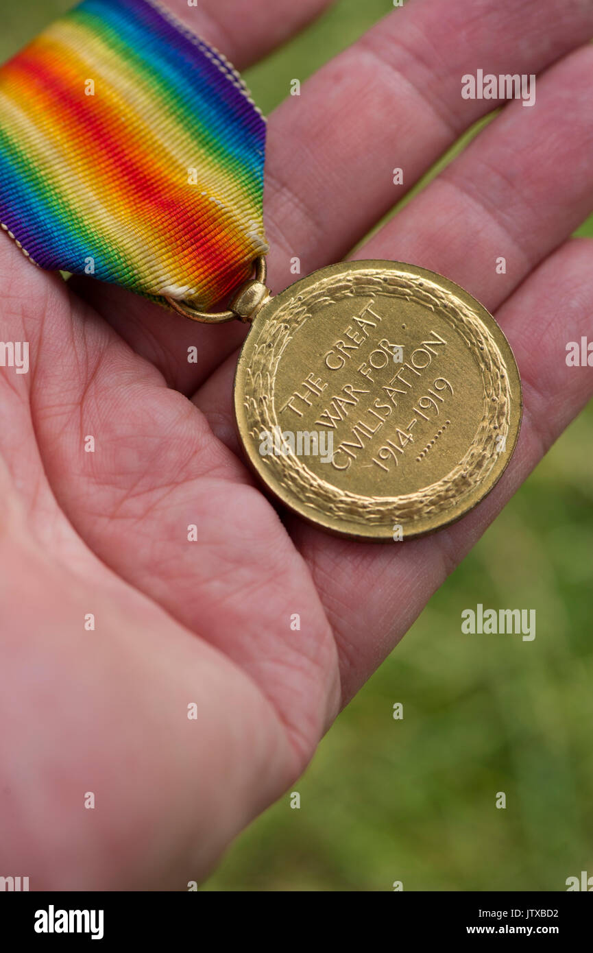 Le medaglie di guerra Foto Stock